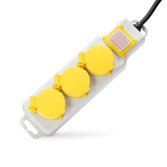   Entac O1 Elosztó 3 Foglalat Kapcsolóval IP44 1,5m 3G1.5 (ESE1.5G3-1.5-SW-IP44)