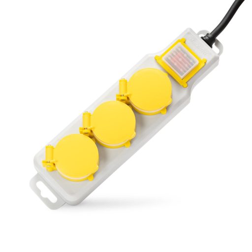 Entac O1 Elosztó 3 Foglalat Kapcsolóval IP44 1,5m 3G1.5 (ESE1.5G3-1.5-SW-IP44)