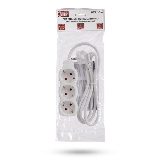 Entac S1 Elosztó 3 Foglalat 1,5m 3G1.5 (ESE1.5G3-1.5)