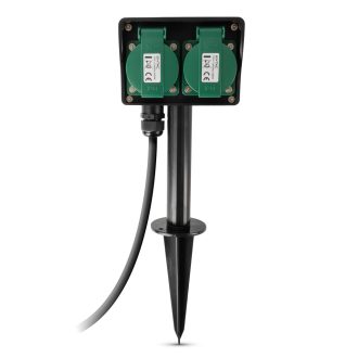   Entac O1S Leszúrható Kerti Elosztó 4 Foglalat 1.5m IP44 (ESE1.5G4-1.5-IP44S)