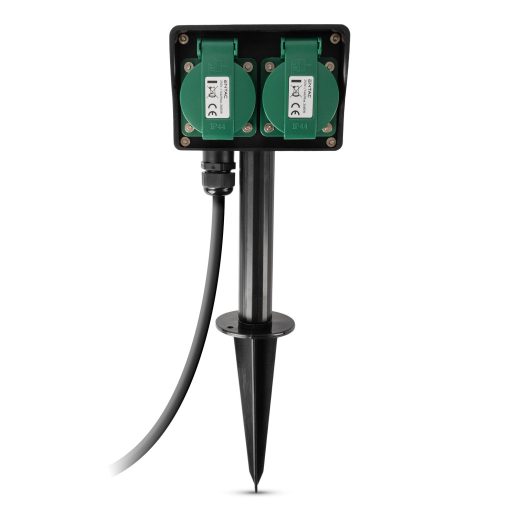 Entac O1S Leszúrható Kerti Elosztó 4 Foglalat 1.5m IP44 (ESE1.5G4-1.5-IP44S)