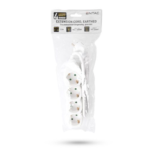 Entac S1 Elosztó 4 Foglalat 1,5m 3G1.5 (ESE1.5G4-1.5)