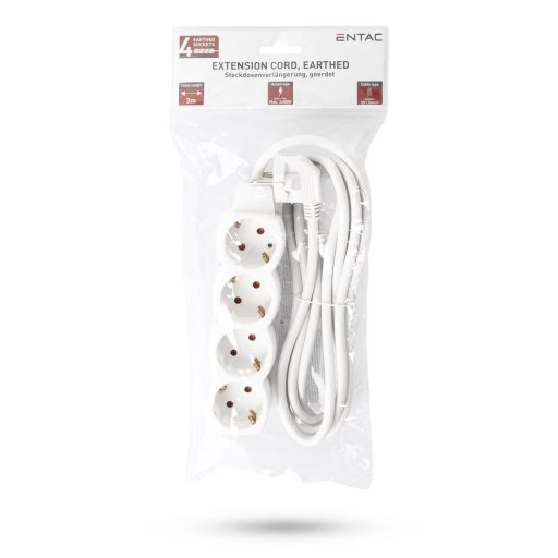 Entac S1 Elosztó 4 Foglalat 3m 3G1.5 (ESE1.5G4-3)