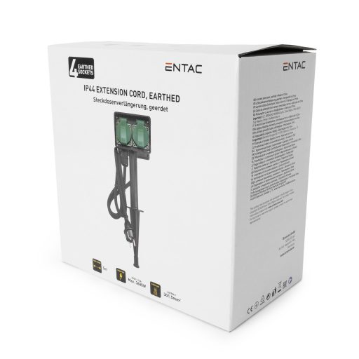 Entac O1S Leszúrható Kerti Elosztó 4 Foglalat 5m IP44 (ESE1.5G4-5-IP44S)