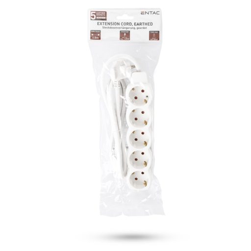 Entac S1 Elosztó 5 Foglalat 1,5m 3G1.5 (ESE1.5G5-1.5)