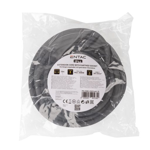 Entac Lengő IP44 Hosszabbító 10m (ESEC44G-10)