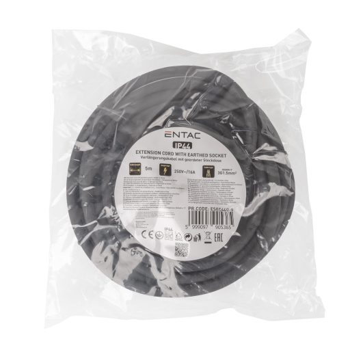 Entac Lengő IP44 Hosszabbító 5m (ESEC44G-5)