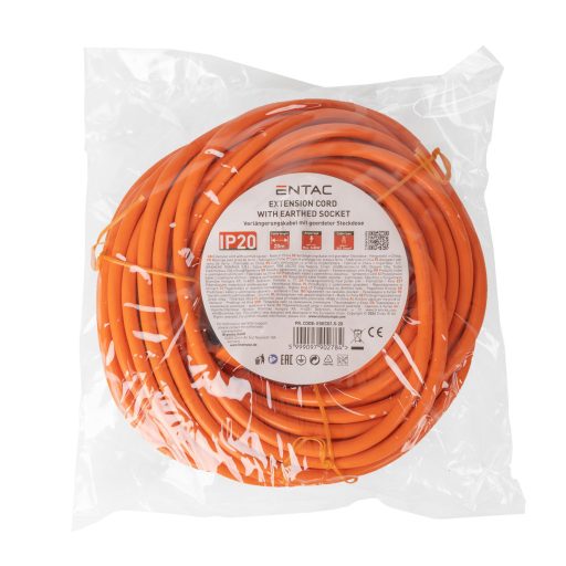 Entac Lengő Hosszabbító 20m Narancssárga 3G1.5 (ESECG1.5-20)