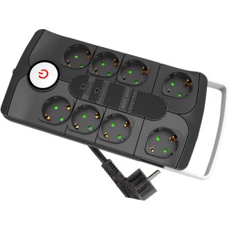   Entac SP Elosztó 8 Foglalat Kapcsolóval Túlfesz. védelemmel 1.5m 3G1.5 (ESERS1.5G8-1.5-SW-SP)