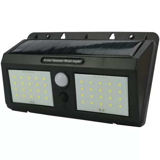 Entac Napelemes Műanyag Lámpa 2.3W SMD 3 mód PIR (ESL-2.3W-SMD-3MPIR)