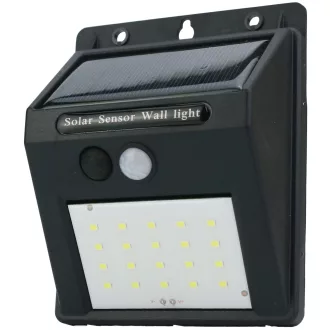   Entac Napelemes Műanyag Lámpa 1.2W SMD 3 mód PIR (ESL-XS-SMD-3MPIR)