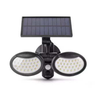   Entac Napelemes Műanyag Fali lámpa 10W SMD 2 fej mozgásérzékelővel (ESL2H-SMD)