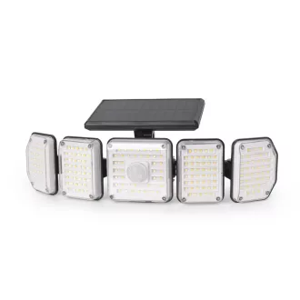   Entac Napelemes Műanyag Fali lámpa 2.5W SMD CCT 5 fej mozgásérzékelővel + IR (ESL5H-214SMD-IR)