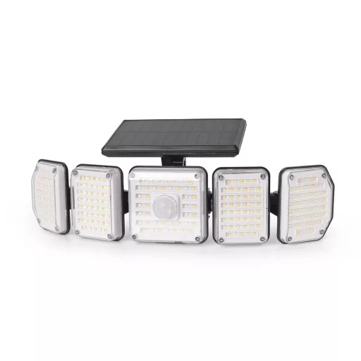 Entac Napelemes Műanyag Fali lámpa 2.5W SMD CCT 5 fej mozgásérzékelővel + IR (ESL5H-214SMD-IR)