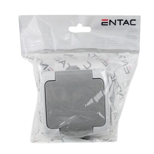 Entac Stephan Felületre Szerelhető Fali Aljzat Földelt IP54 (ESMWS1E-STP)