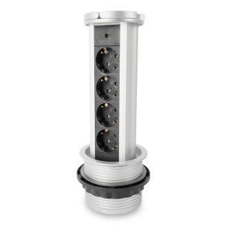   Entac Elosztó 4 Foglalat Függőleges 1.5m 3G1.5 (EVSE1.5G4-1.5)