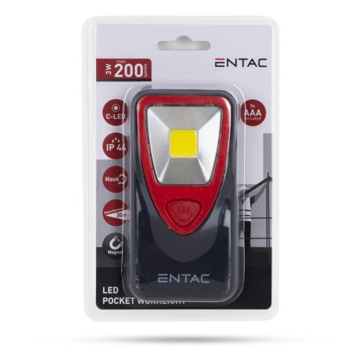 Entac Lapostok Szerelőlámpa 3W C-LED (EWL-3W-C-LED-P)