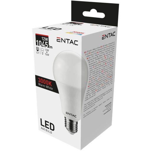 Entac LED Globe E27 12W WW 3000K (LLG27-12W-WW)