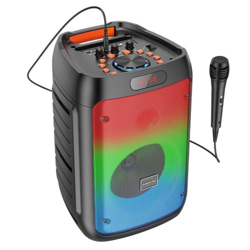  Borofone Bluetooth Party Hangszóró mikrofonnal, 20W fekete (BP10) 