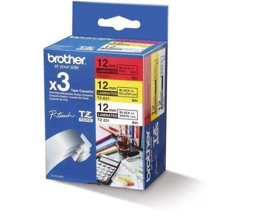  Brother P-touch TZE-31M3 3-pack 12mm 8m laminált szalag 