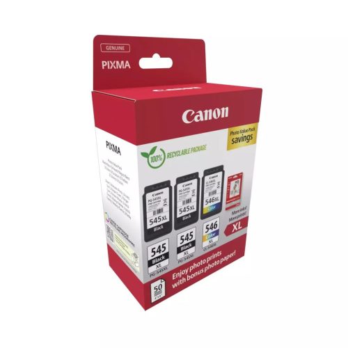  Canon 2xPG-545XL+1xCL-546XL patron Multipack + fotópapír (8286B015) 