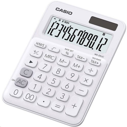  Casio MS-20UC-WE asztali számológép, fehér 