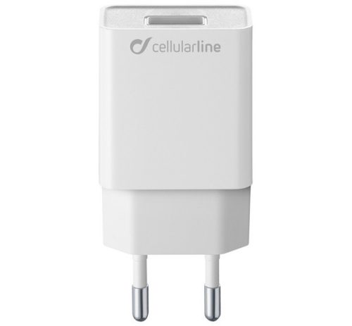  CELLULARLINE hálózati töltő USB aljzat (5V / 2000 mA, 5W, PD gyorstöltés támogatás) FEHÉR (ACHSMUSB5WW) 