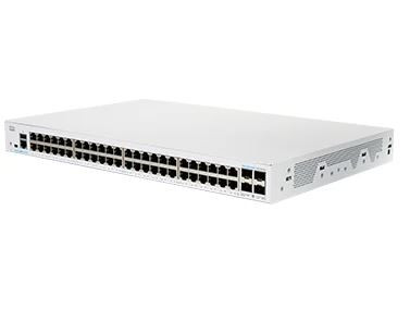  Cisco CBS350-48T-4G 48x GbE LAN 4x SFP port L3 menedzselhető switch (CBS350-48T-4G-EU) 