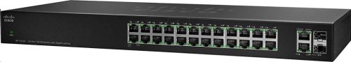  Cisco SF112-24 24 port 10/100Mbps asztali Switch Gigabit Uplink porttal 