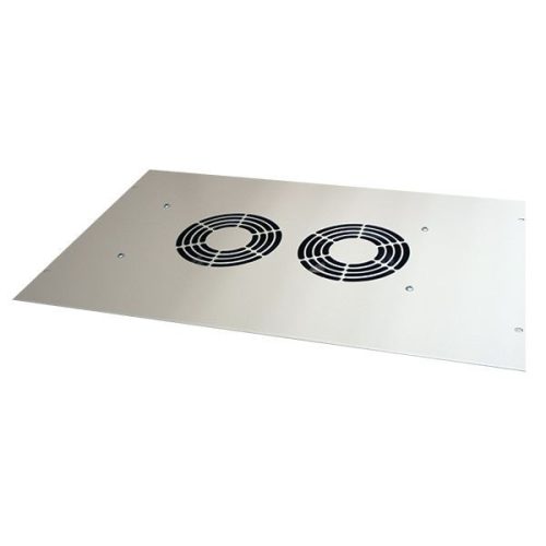  Conteg ventilátor panel + keret 19" 2-es  (DP-VEL-02B/100) 