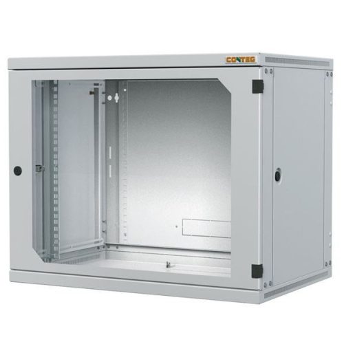  Conteg 9U 19" fali rack szekrény 600x500 szürke  (RUN-09-60/50-B) 