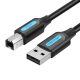  Vention USB 2.0 A - USB-B nyomtató kábel 5m fekete (COQBJ) 