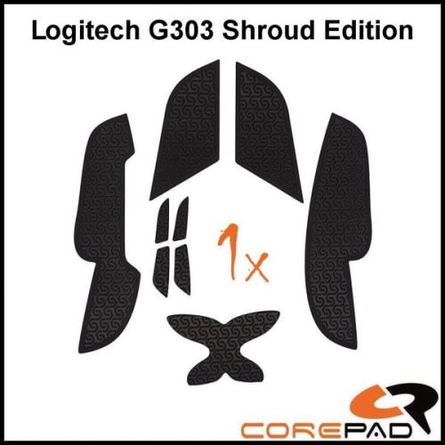  Corepad Soft Grips Logitech G303 Shroud Edition egérbevonat fekete (CG71700) 