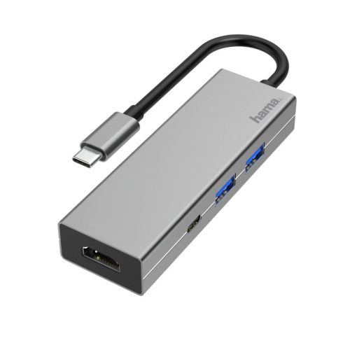  Hama univerzális notebook dokkoló USB 3.1 TYPE-C+HDMI szürke (200107) 
