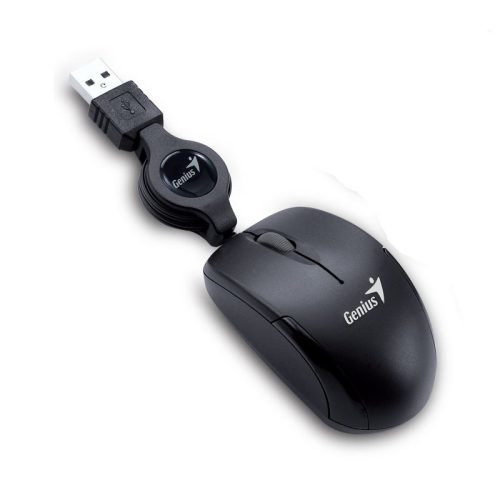  Genius Micro Traveler optikai egér fekete USB (31010100101) 