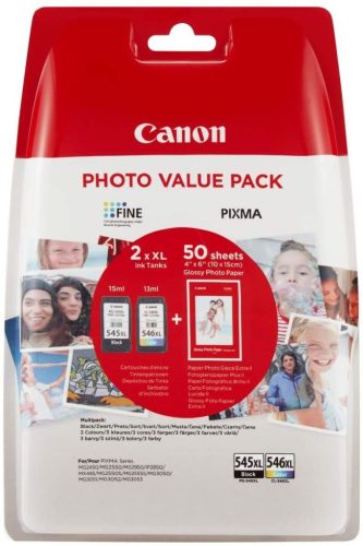  Canon PG-545XL+CL-546XL patron Multipack + fotópapír (8286B006 / 8286B011) 