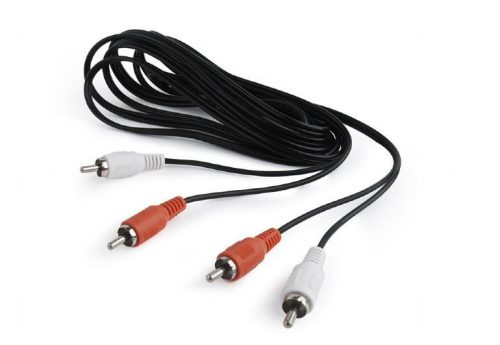  Gembird RCA M/M audio kábel 1.8m fekete (CCA-2R2R-6) 