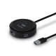  Axagon HUE-P1A 4 portos USB3.0 kör HUB 