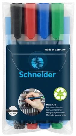  Schneider "Maxx 130" alkoholos marker készlet 4 különböző szín (113094) 