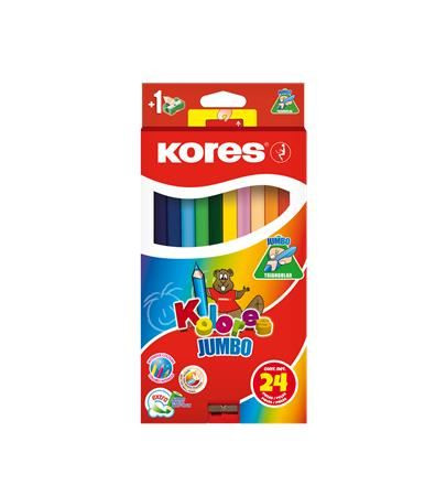  Kores Kolores Jumbo színes ceruza készlet 24 különböző szín (93524) 