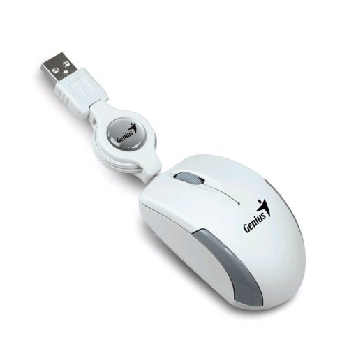  Genius Micro Traveler optikai egér fehér USB (31010100104) 
