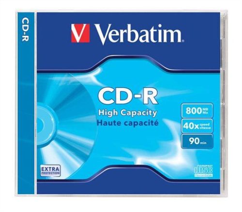  Verbatim 90'/800MB 40x CD normál tok 