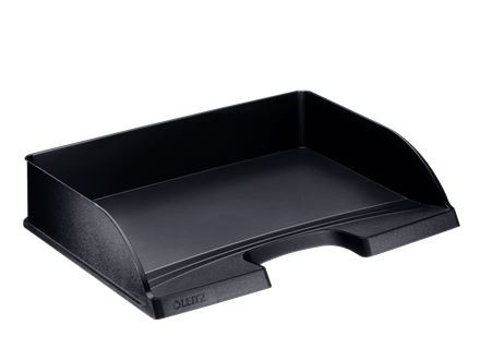  Leitz Plus oldalt nyitott irattálca fekete (52180095) 