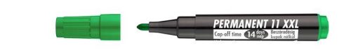 Alkoholos marker, 1-3 mm, kúpos, ICO "Permanent 11 XXL", zöld (TICP11XZ) 