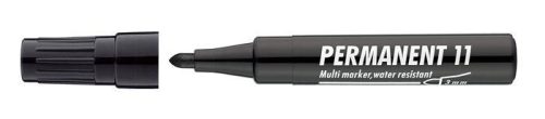  Alkoholos marker, 1-3 mm, kúpos, ICO "Permanent 11", fekete (TICP11FK) 