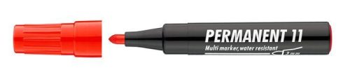  Alkoholos marker, 1-3 mm, kúpos, ICO "Permanent 11", piros (TICP11P) 