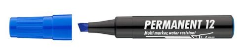  Alkoholos marker, 1-4 mm, vágott, ICO "Permanent 12", kék (TICP12K) 