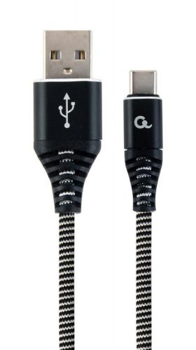  Gembird USB type-C - USB Type-A adat- és tötőkábel 1m (CC-USB2B-AMCM-1M-BW) 