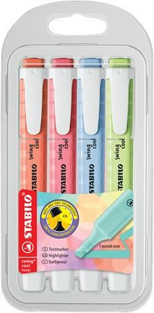  STABILO "Swing Cool Pastel" szövegkiemelő készlet 4db-os (275/4-08-1) 