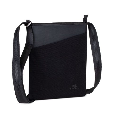  RivaCase 8509 Canvas Crossbody női táska fekete (4260403579183) 